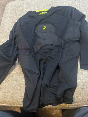 STORELLI BODY SHIELD GOALKEEPER THREE QUARTER UNDERSHIRT COMPRESSION ADULT BLACL